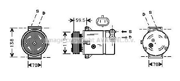 AVA QUALITY COOLING Kompresors, Gaisa kond. sistēma OLAK273